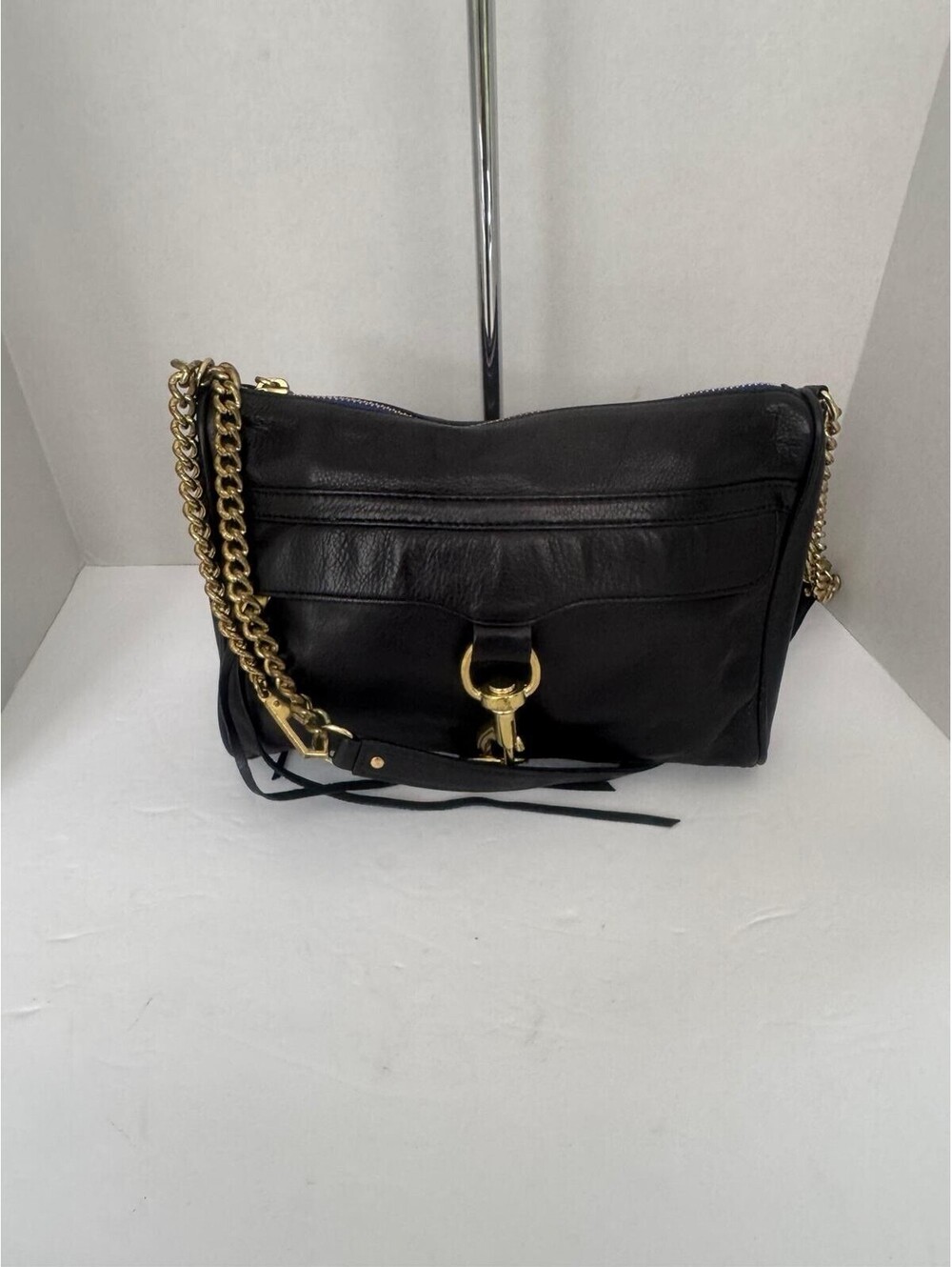 Rebecca Minkoff M.A.C. (Morning After Clutch) Crossbody Bag – Black Leather